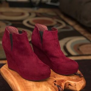 Black Wedges Booties